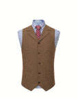 Colton Mens Vest | Classic Herringbone, Tailored Fit 2