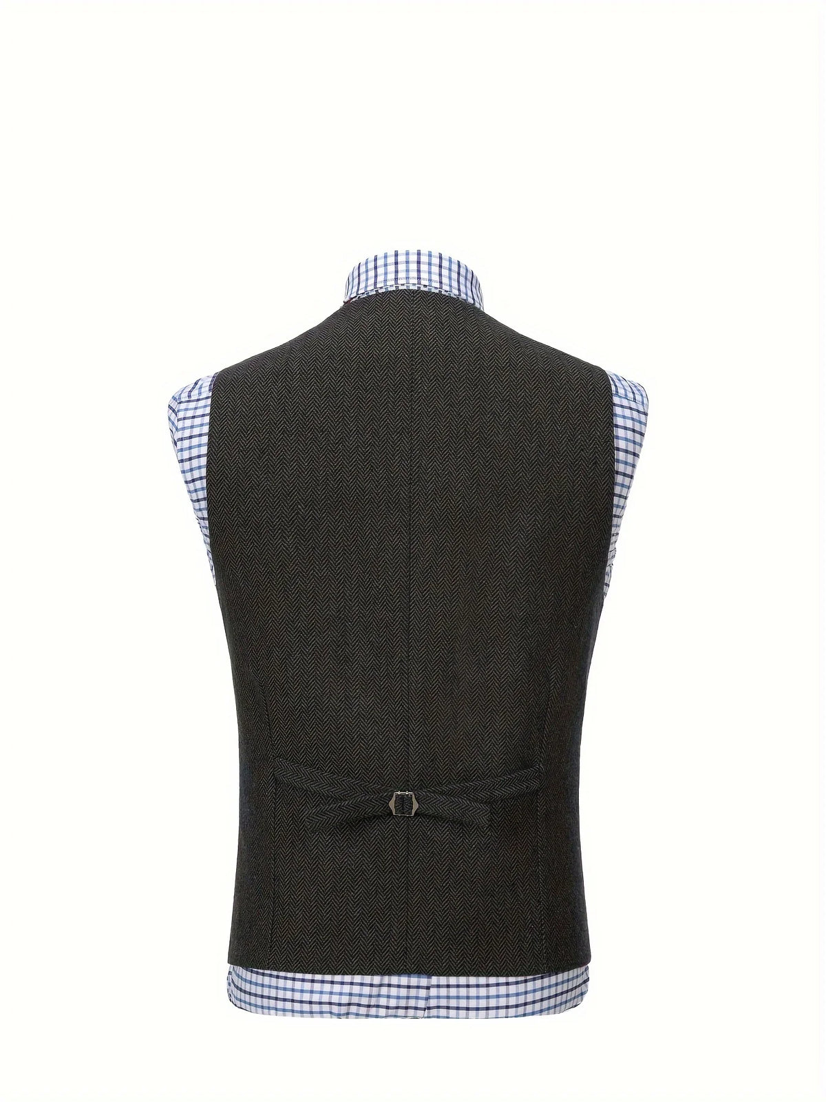 Colton Mens Vest | Classic Herringbone, Tailored Fit 7