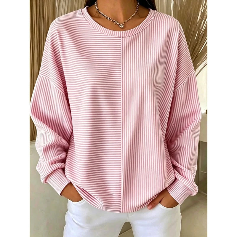 Cora Oversized Hoodie | Relaxed Fit, Striped Design 3
