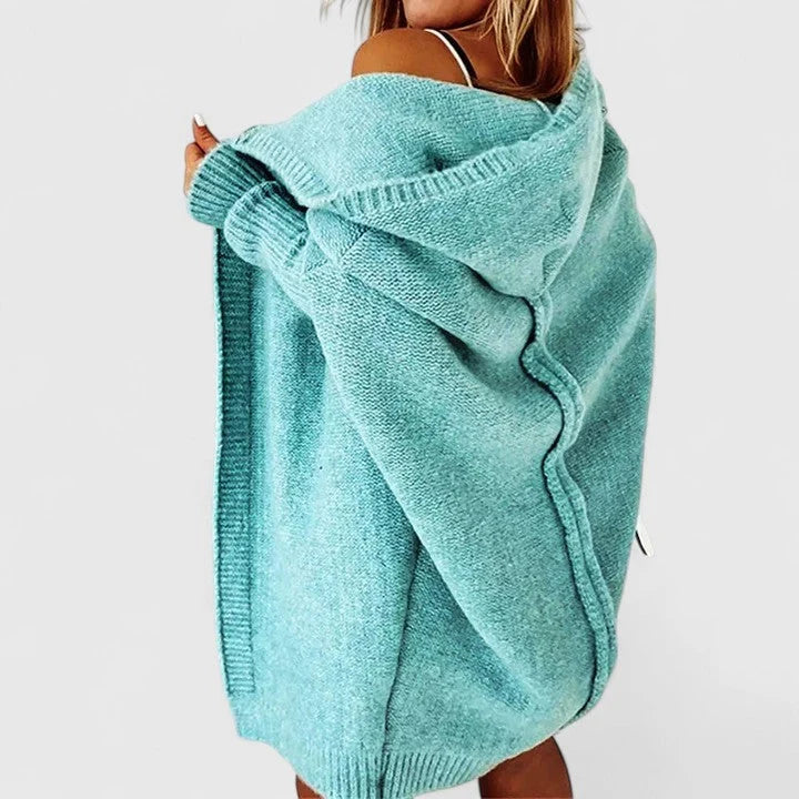 Della Black Cardigan | Oversized Cozy Knit Layer 0