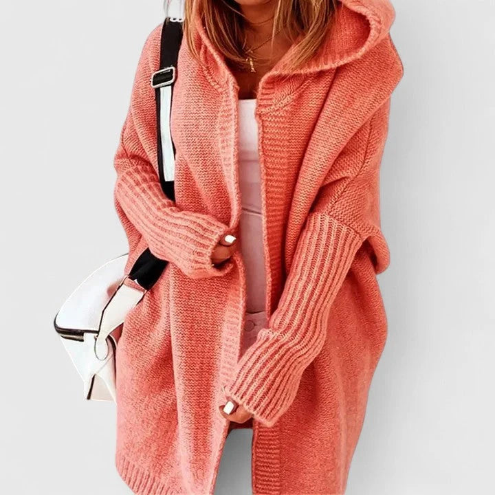 Della Black Cardigan | Oversized Cozy Knit Layer 1