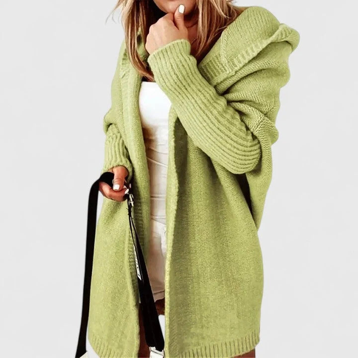 Della Black Cardigan | Oversized Cozy Knit Layer 4