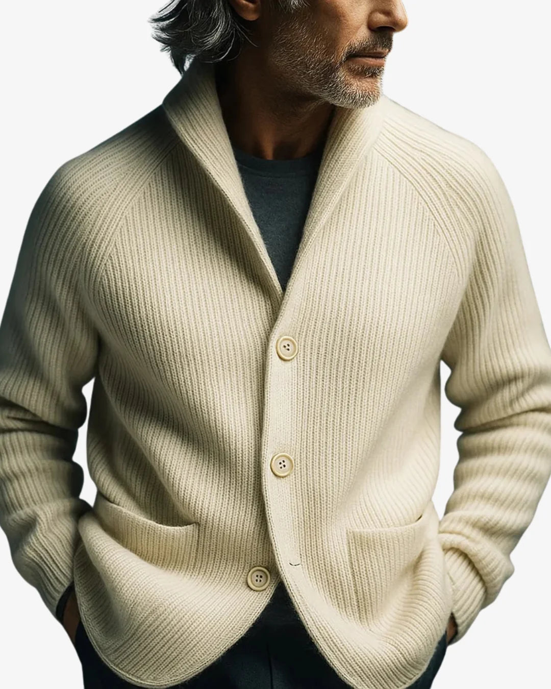 Elliot Cardigan Sweater | Tailored Button-Front, Structured Fit for Women 8