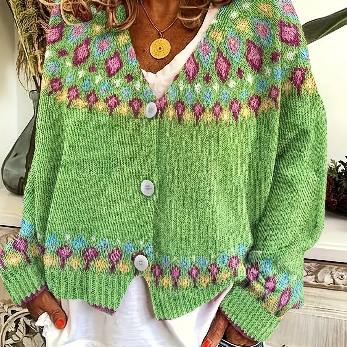 Elysian Nordic Cardigan | Button-Front, Relaxed Fit, Classic Design 0