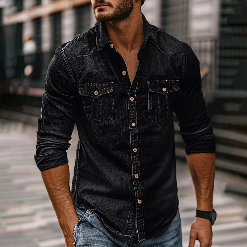 Grady Button Up Shirt | Classic Collared, Versatile Casual Wear 0