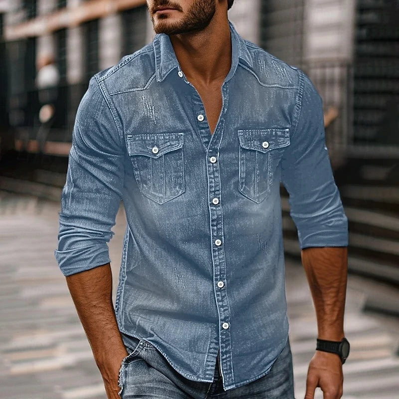 Grady Button Up Shirt | Classic Collared, Versatile Casual Wear 1