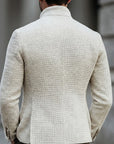 Harold Men's Cardigan | Lightweight Textured Weave, Single Breasted 3