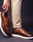 Haven Men's Oxfords | Black Wingtip Oxford Dress Shoes, Cushioned Sole 2