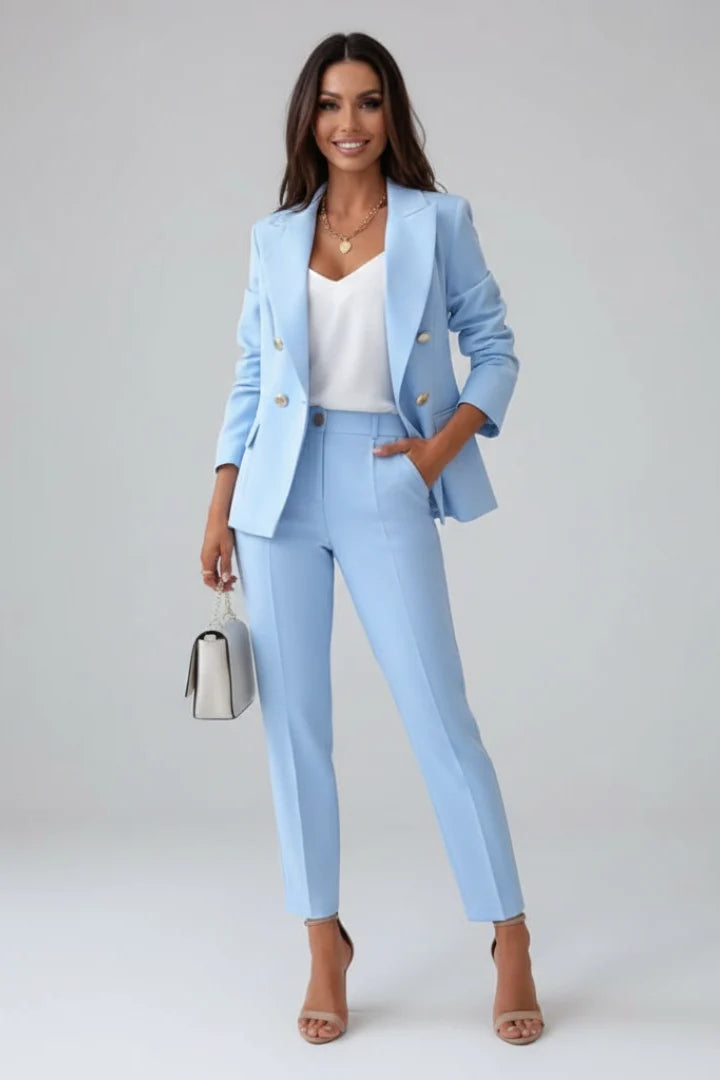 Horizon Suit Set | Double-Breasted Blazer and Trousers, Tailored Fit 0