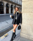 Chic Oversized Wool Jacket Women