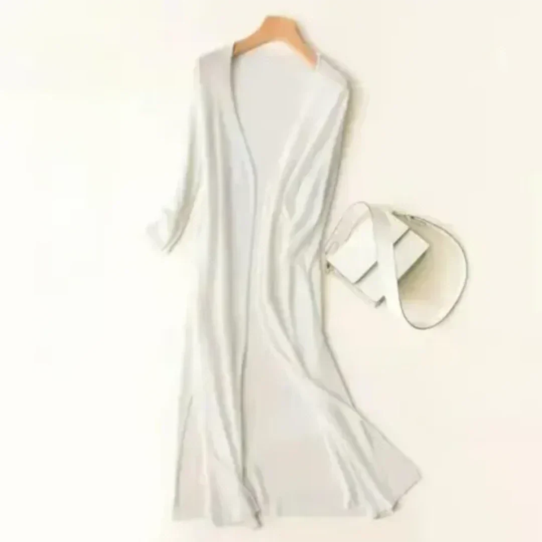 Women's Long Lightweight Elegant Cardigan