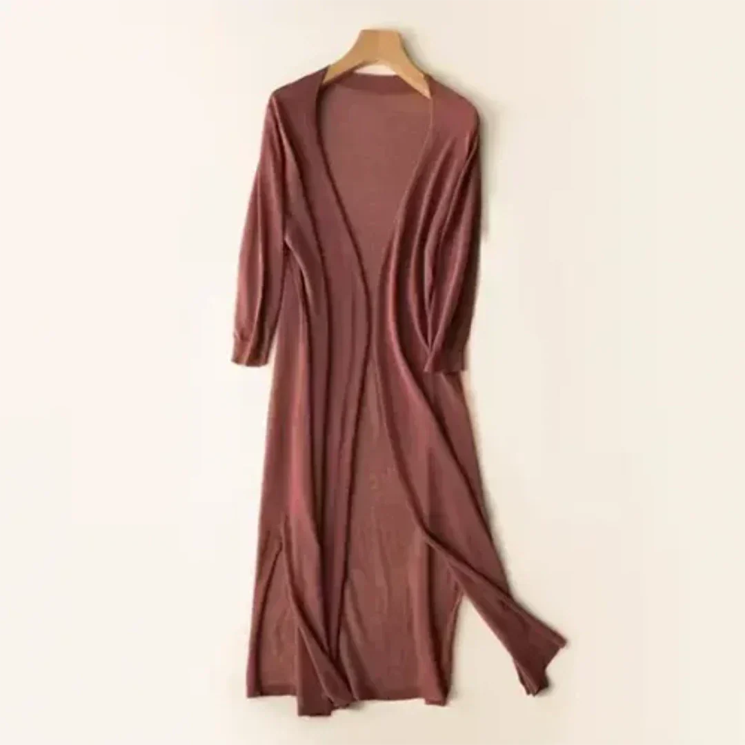 Women's Long Lightweight Elegant Cardigan