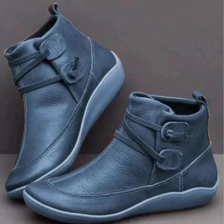Mira Black Ankle Boots | Comfortable, Cushioned Footbed for Women 2