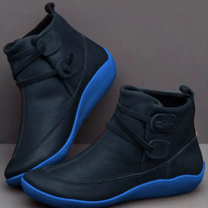 Mira Black Ankle Boots | Comfortable, Cushioned Footbed for Women 4