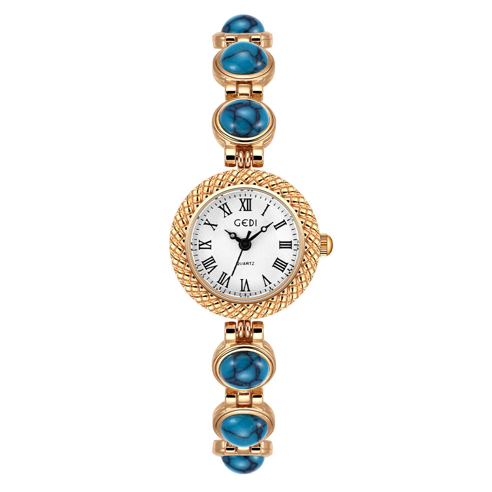 Gedi Rainbow Cat’s Eye Bracelet Watch