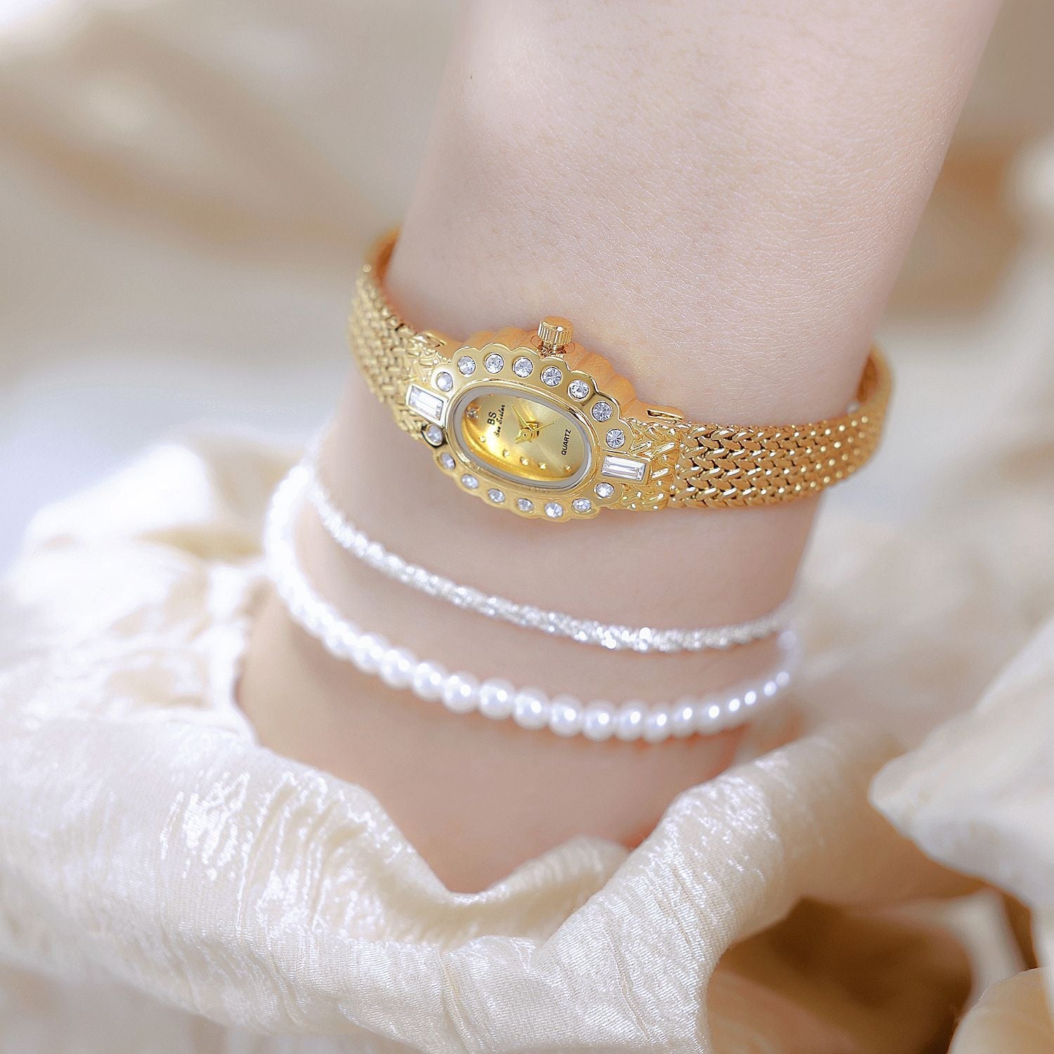 Chic Wheat Pattern Ladies Watch