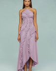 Slimming Pleated Chiffon Dress – Flowy Favorite for Coastal Getaways