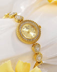French-Style Waterdrop Crystal Watch