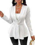 Cross-Border Long Coat with Buttons
