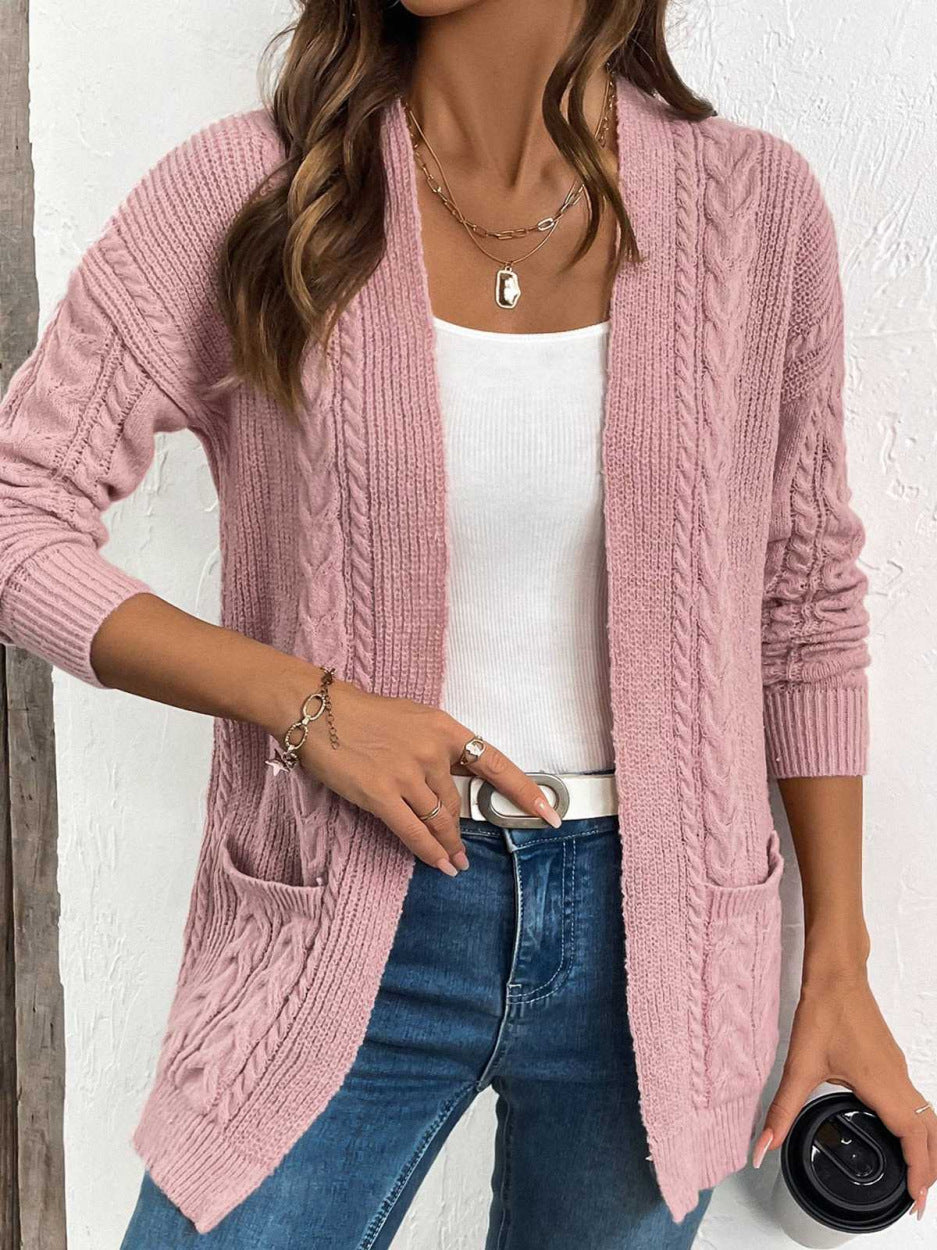 Women's Knitted Long Buttons Cardigan