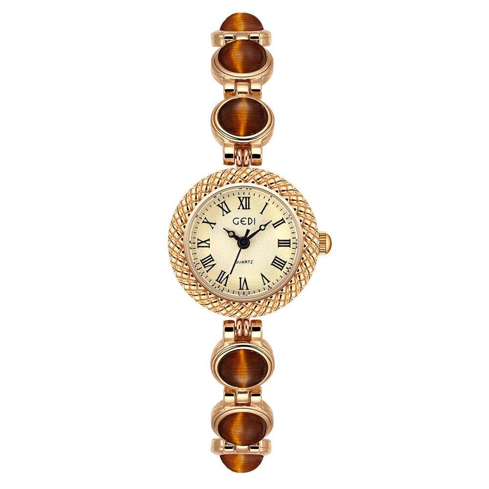 Gedi Rainbow Cat’s Eye Bracelet Watch
