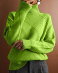 Loose Fit High Neck Sweater
