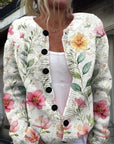 Casual Women’s Cardigan with Digital Print