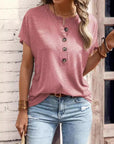 Graceful Twist Front Top with Relaxed Feel