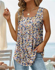 Fashion Sleeveless Square Neck Top