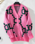 Women's Casual Patchwork Cardigan