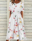 Casual Round Neck Long Dress