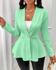 Cross-Border Long Coat with Buttons