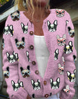 Casual Women’s Cardigan with Digital Print