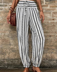 High Waist Striped Pants