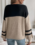 Casual Round Neck Pullover Long Sleeve Women's Sweater