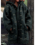 Abstract Style Casual Cape Jacket