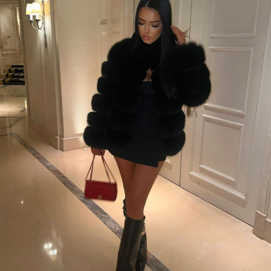Long Sleeve Fur Jacket