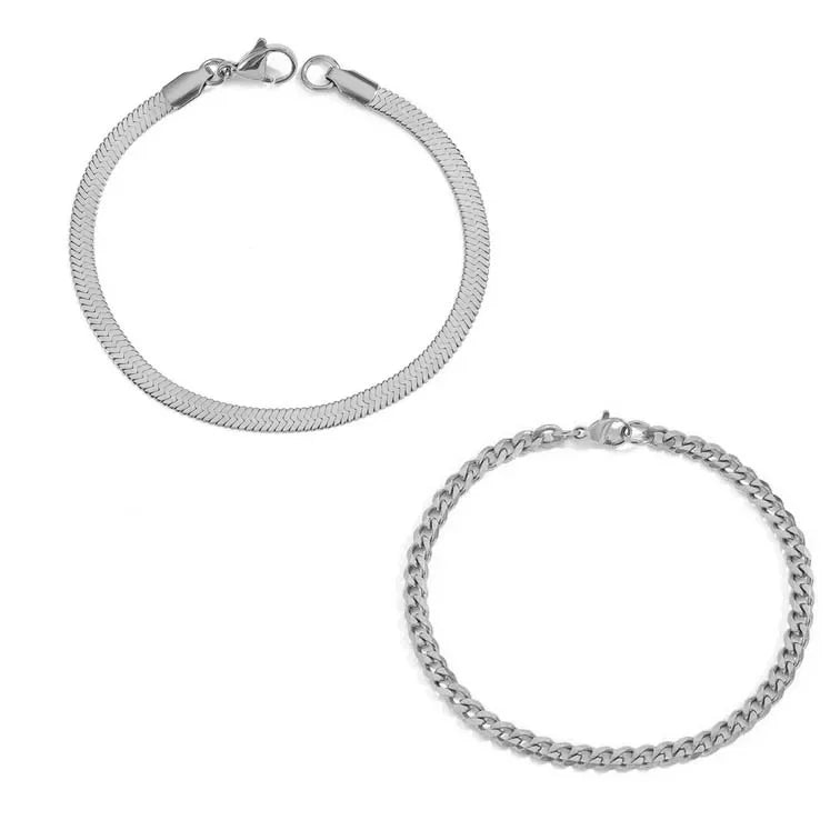 Gold &amp; Silver Chain Bracelet