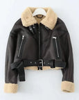 Oversized Hip-Hop Leather Jacket