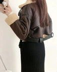 Oversized Hip-Hop Leather Jacket