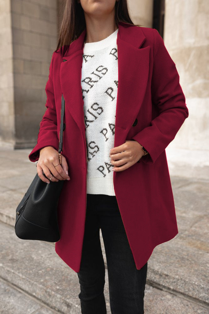 Women's Stylish Wool Blend Coat