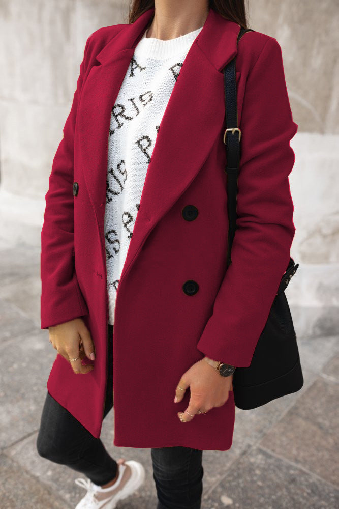 Women's Stylish Wool Blend Coat