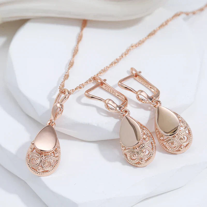Gold Merle Drop Earrings for Women