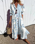 Tiered Boho Midi Dress with Floral Print