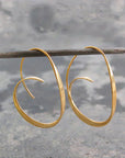 Minimalist Spiral Earrings for Women