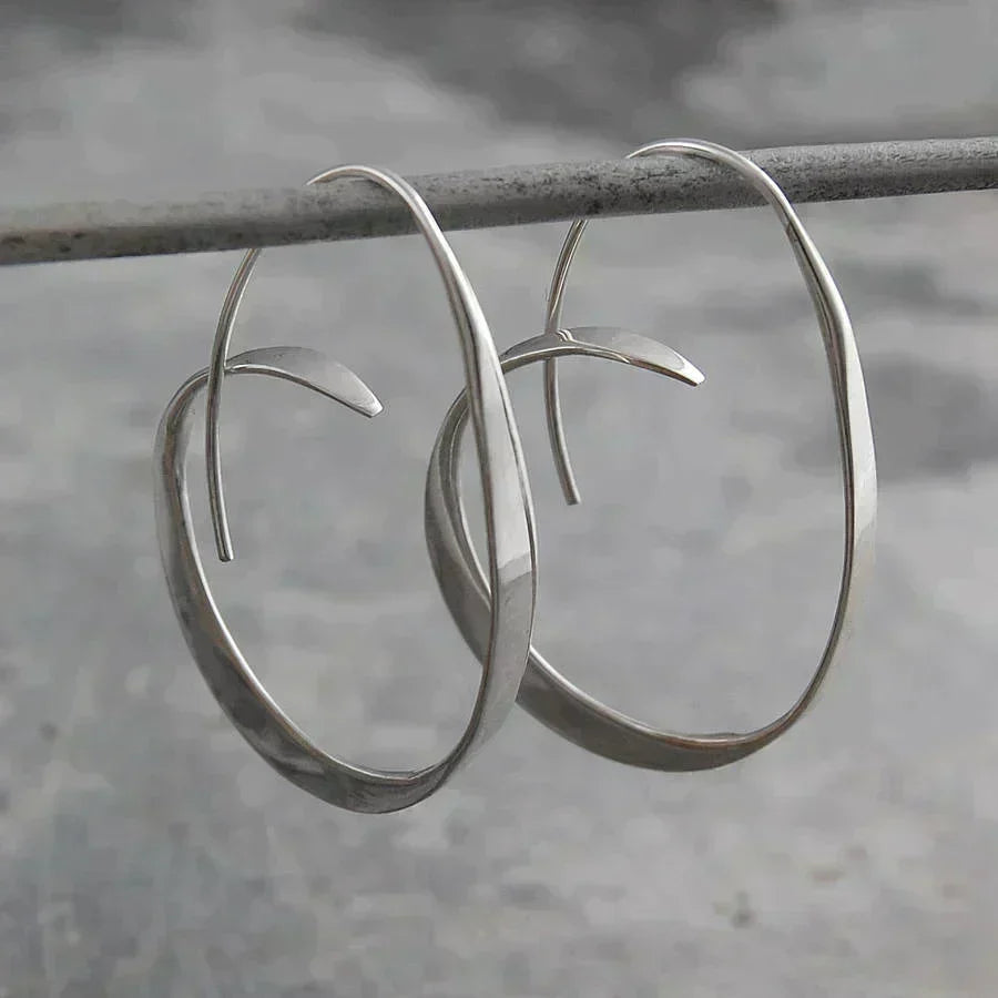 Minimalist Spiral Earrings for Women