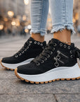 Saylor High Top Shoes | Cushioned Support, Side Zipper 8