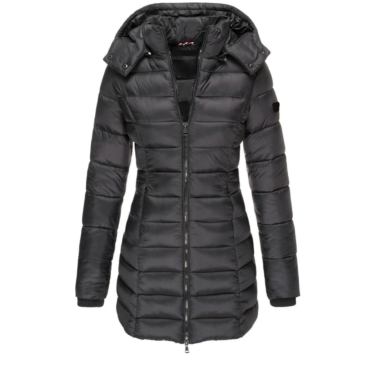 Warm Quilted Long Down Jacket