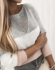 Modern Knit Sweater with Cut-Outs