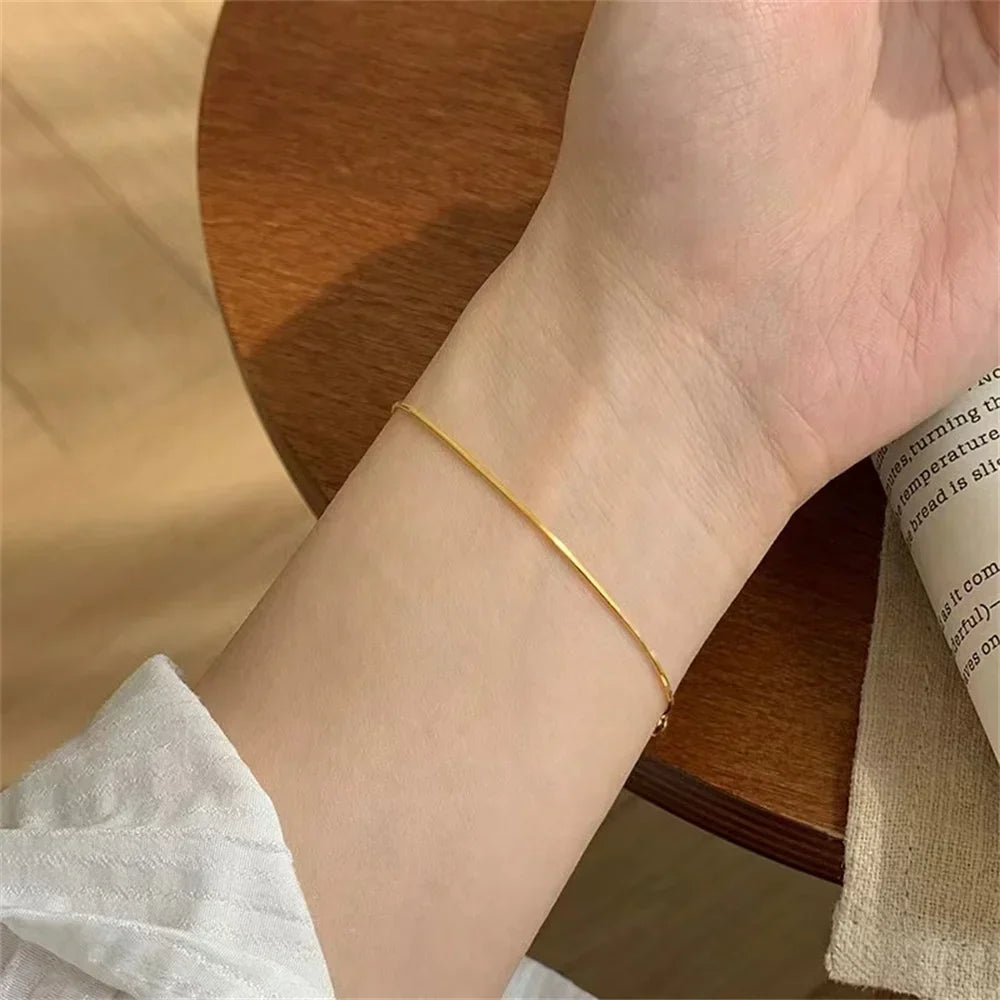 Gold &amp; Silver Stainless Steel Chain Bracelet